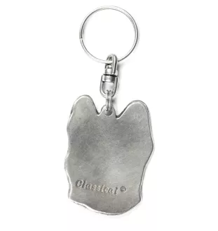 Briard, Berger de Brie - Silver-plated dog pendant, handbag decoration, backpack pendant by Art-Dog brand