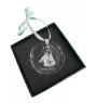 Epagneul Breton - boule de Noël en cristal avec une photo, photo de chien dans le cristal, décoration personnalisée pour sapin de Noël de la marque Art-Dog