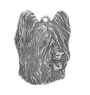 Briard, Berger de Brie - Silver-plated dog pendant, handbag decoration, backpack pendant by Art-Dog brand