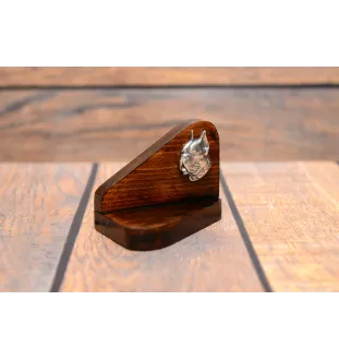 Boxer, Deutscher Boxer II - Holzkerzenhalter mit Hund, Teelichthalter, Gedenkstätte für den Hund der Marke Art-Dog