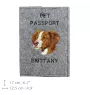 Brittany Spaniel, Brittany Wiegref - Dog passport case, document case, gift for the traveller from the Art-Dog brand