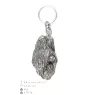 Briard, Berger de Brie I - Silver-plated pendant with a dog in a decorative box, handbag decoration, backpack pendant by Art-Dog brand