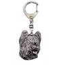Berger de Brie, Briard - Porte-clés argenté avec un chien dans une boîte cadeau, décoration de sac à main, pendentif de sac à dos par la marque Art-Dog