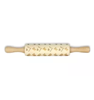 Boxer, Deutscher Boxer - kleiner Nudelholz mit Hundemuster, Nudelholz für Kinder, Verzierung von Keramikton von Art-Dog.