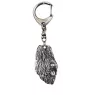 Briard, Berger de Brie I - Silver-plated key ring with a dog in a gift box, handbag decoration, backpack pendant by Art-Dog brand