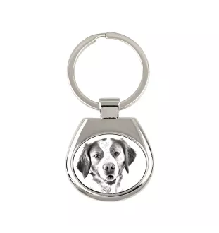Brittany Spaniel, Brittany Wiegref - keychain with a dog, keychain with a print, personalized pendant from the Art-Dog brand