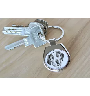 Bretonischer Spaniel, Bretonischer Vorstehhund, Brittany - Schlüsselanhänger mit Hund, Anhänger mit Aufdruck, personalisierter Anhänger der Marke Art-Dog