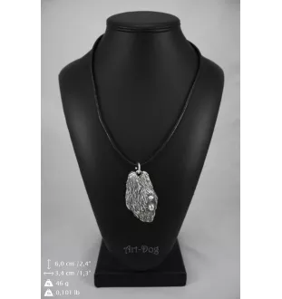 Briard, Berger de Brie I - Necklace with dog, silver-plated pendant for dog fan, unique jewelry by Art-Dog brand