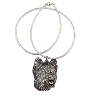 Berger de Brie, Briard - Collier pour chien, bijoux uniques pour les fans de chiens, pendentif vipère unique de la marque Art-Dog