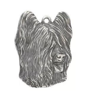 Briard, Berger de Brie - Hundehalsband, einzigartiger Schmuck für den Hundefan, einzigartiger Kreuzotter-Anhänger der Marke Art-Dog