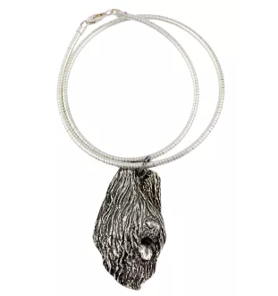 Berger de Brie, Briard I - Collier pour chien, bijoux uniques pour les fans de chiens, pendentif vipère unique de la marque Art-Dog