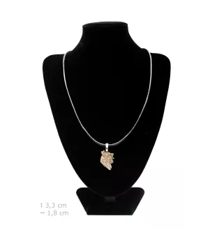 Briard, Berger de Brie - Dog necklace, silver-plated pendant for the dog lover, subtle jewellery by Art-Dog