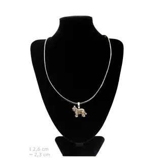Berger de Brie, Briard II - Collier pour chien, pendentif plaqué argent pour l'amoureux des chiens, bijoux subtils par Art-Dog