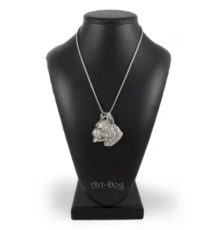 Boxer, German Boxer - necklace with a dog, dog pendant on a silver chain, unique jewelry from the Art-Dog brand