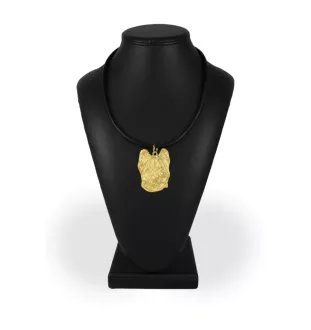 Briard, Berger de Brie - Hundehalsband, vergoldeter Anhänger für Hundefans, einzigartiger Schmuck der Marke Art-Dog