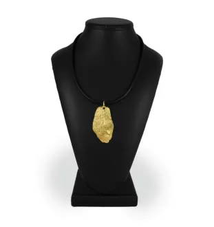 Briard, Berger de Brie I - Dog necklace, gold-plated pendant for dog fan, unique jewellery by Art-Dog brand