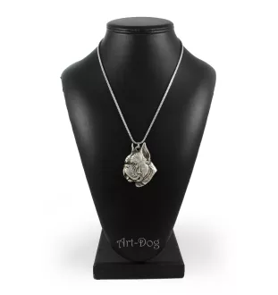 Boxer II - un collier avec un chien, un pendentif de chien sur une chaîne en argent, un bijou unique de la marque Art-Dog