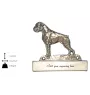 Boxer, Deutscher Boxer I - Haustürschild mit Hund, Messingschild mit Namen, personalisiertes Türschild mit Markennamen Art-Dog