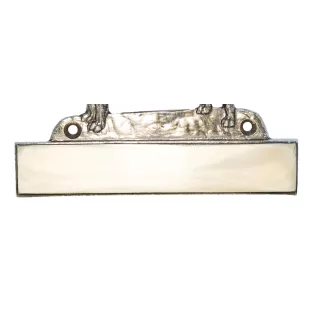 Boxer I - plaque d'adresse avec chien, plaque de nom en laiton, plaque de porte personnalisée avec le nom de la marque Art-Dog