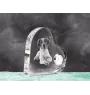 Brittany Spaniel, Brittany Wiegref - crystal clock with a dog picture, heart-shaped shelf clock, personalized standing clock by Art-Dog brand