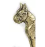 Boxer, German Boxer - a door sign with a dog, a brass welcome plaque, a unique sign with the inscription Welcome from the Art-Dog brand
