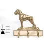 Boxer, German Boxer I - key holder with a dog, brass handle for dog accessories, an elegant decoration for the hallway from the Art-Dog brand.