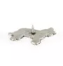 Briard, Berger de Brie II  - Silver-plated dog brooch, elegant pin, jacket lapel decoration by Art-Dog brand