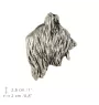 Briard, Berger de Brie - Dog brooch in a gift box, elegant pin, lapel pin for Art-Dog brand jacket