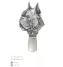Boxer, Deutscher Boxer - Brosche mit Clip, Startnummernhalter, versilberte Anstecknadel für Hundeausstellungen der Marke Art-Dog