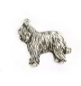 Owczarek francuski Briard pin posrebrzony w pudełku Art-Dog