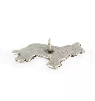 Owczarek francuski Briard pin posrebrzony w pudełku Art-Dog