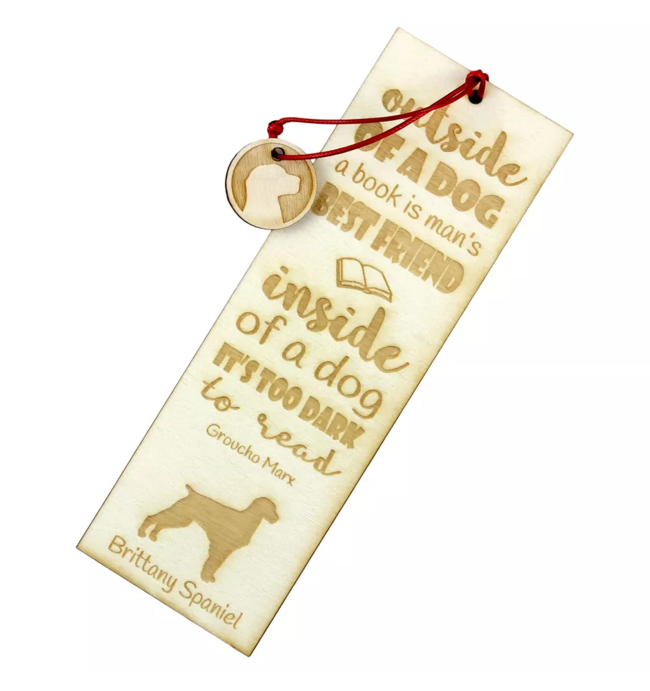 Epagneul Breton - marque-page pour livre avec chien, marque-page personnalisé, cadeau pour les amateurs de livres de la marque Art-Dog