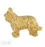 Briard, Berger de Brie II - Hundebrosche in dekorativer Box, elegante vergoldete Anstecknadel, Jackenbrosche der Marke Art-Dog