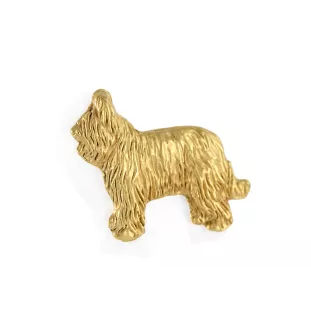 Owczarek francuski Briard pin pozłocony Art-Dog