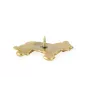 Briard, Berger de Brie II - gold-plated pin brooch, elegant dog ornament, unique pin by Art-Dog brand
