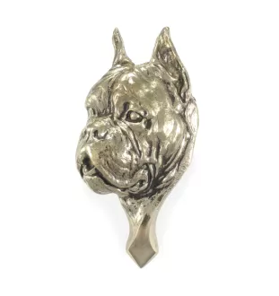 Boxer - heurtoir de porte en forme de tête de chien, heurtoir en laiton, décoration rétro de porte de la marque Art-Dog