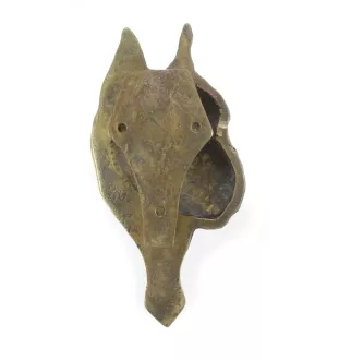 Boxer - heurtoir de porte en forme de tête de chien, heurtoir en laiton, décoration rétro de porte de la marque Art-Dog