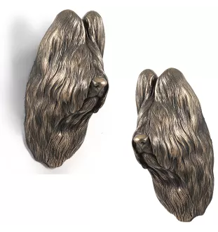 Briard, Berger de Brie - Dog statue, hanging bust, unique decoration for dog lover by Art-Dog brand