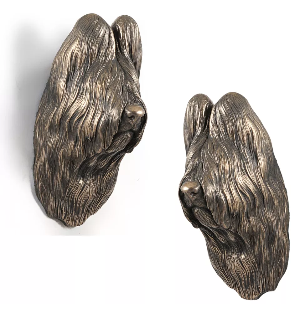 Briard, Berger de Brie - Hundestatue, hängende Büste, einzigartige Dekoration für Hundeliebhaber der Marke Art-Dog