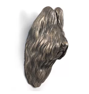 Briard, Berger de Brie - Dog statue, hanging bust, unique decoration for dog lover by Art-Dog brand