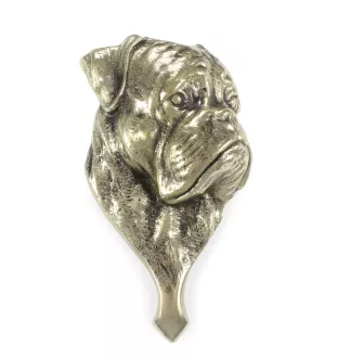 Boxer, Deutscher Boxer I - Türklopfer in Form eines Hundekopfes, Messing-Türklopfer, Retro-Dekoration an der Tür der Marke Art-Dog