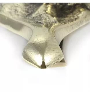 Boxer I - heurtoir de porte en forme de tête de chien, heurtoir en laiton, décoration rétro de porte de la marque Art-Dog