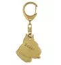 Boxer, German Boxer - keychain and necklace with a dog in a box, high-quality gold-plated product, Art-Dog brand