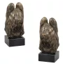 Briard, Berger de Brie - Hundestatue, Büste auf Steinsockel, Skulptur, Trophäe für Hundeausstellung der Marke Art-Dog