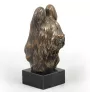 Briard, Berger de Brie - Dog statue, bust on stone base, sculpture, trophy for dog show by Art-Dog brand