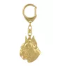 Boxer, German Boxer II - keychain and necklace with a dog in a box, high-quality gold-plated product, Art-Dog brand
