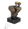 Boxer, Deutscher Boxer - bemalte Figur, Statue, Skulptur, vom Künstler hergestellt, Marke Art-Dog
