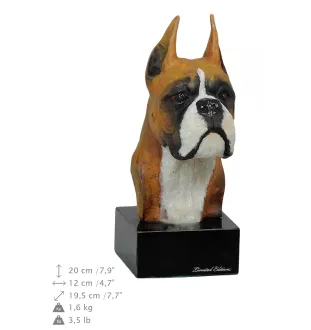 Boxer I - figurine peinte, statue, sculpture, réalisée par l'artiste, marque Art-Dog