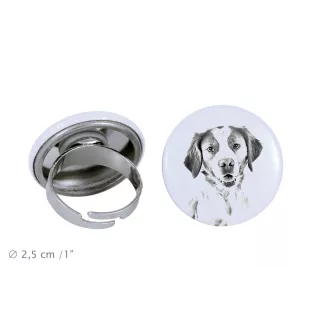 Bretonischer Spaniel, Bretonischer Vorstehhund, Brittany - Damen Schmuck mit dem Bild eines Hundes, handgefertigtes Produkt, Möglichkeit, Ihr eigenes Foto hinzuzufügen, Marke Art-Dog