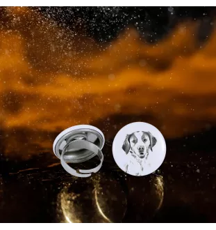 Epagneul Breton - bijoux pour femmes avec l'image d'un chien, produit fait à la main, possibilité d'ajouter sa propre photo, marque Art-Dog